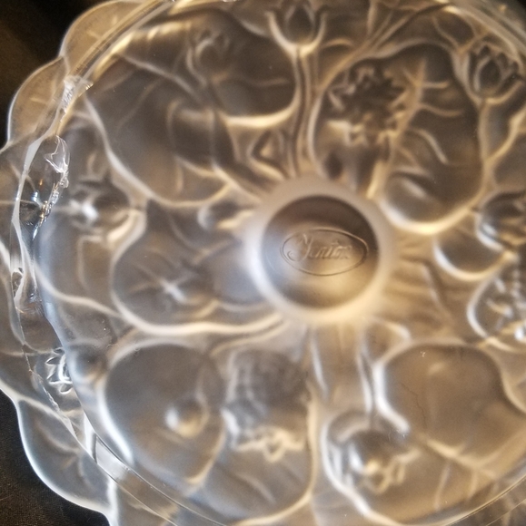 Fenton Water Lily Satin Glass Footed Candy Dish - Picture 10 of 16